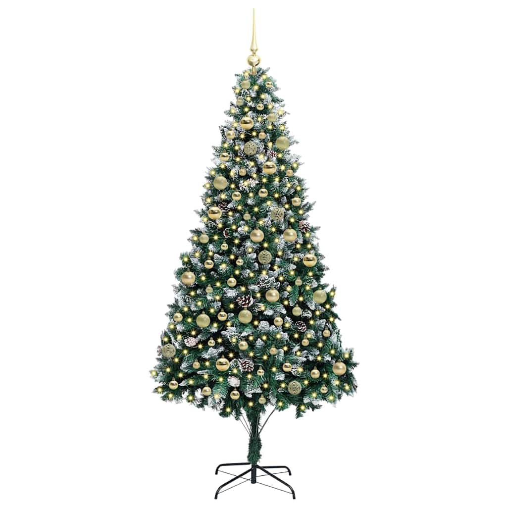 Dirbtinė Kalėdų eglutė Žalia 210 cm PVC, plienas ir plastikas