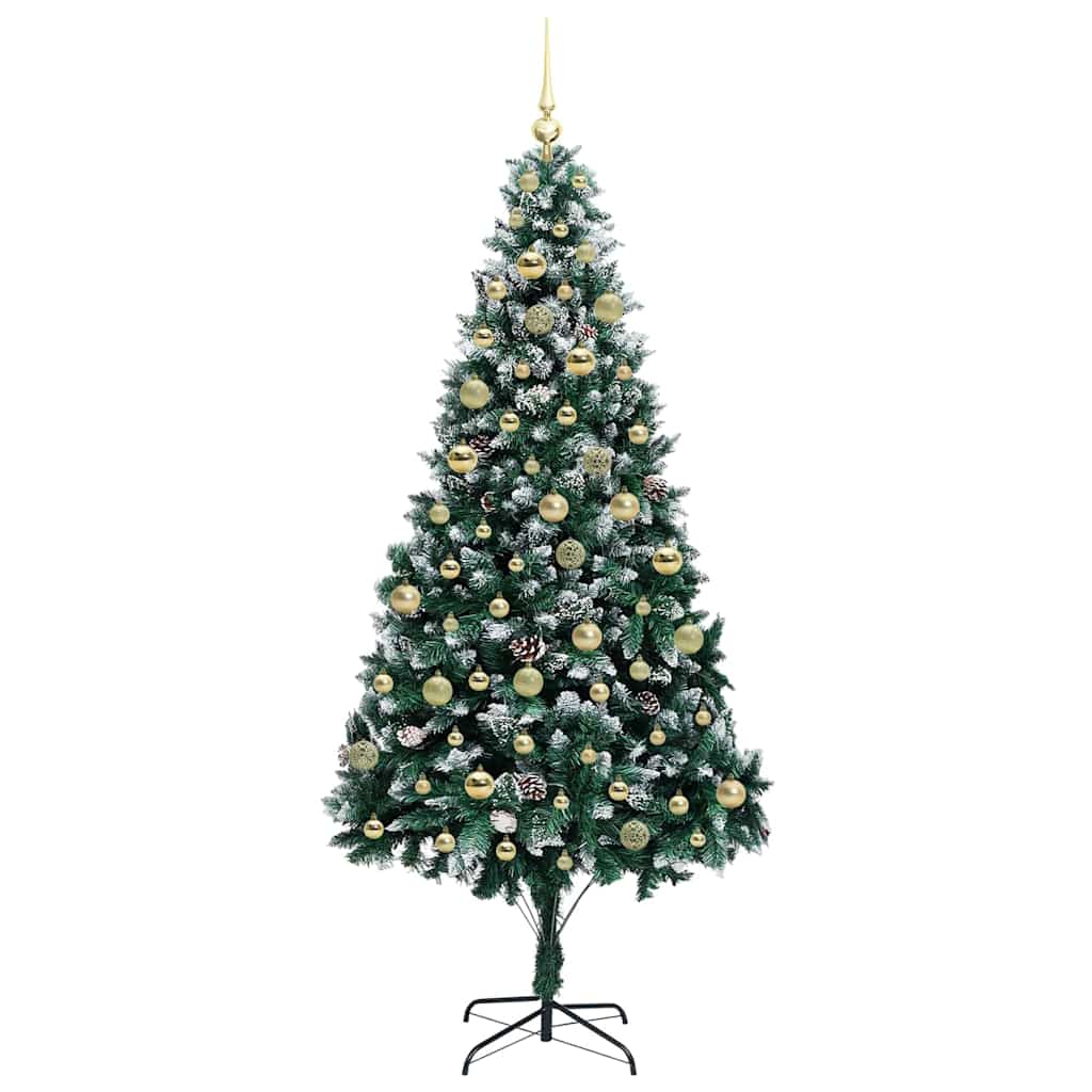 Dirbtinė Kalėdų eglutė Žalia 210 cm PVC, plienas ir plastikas