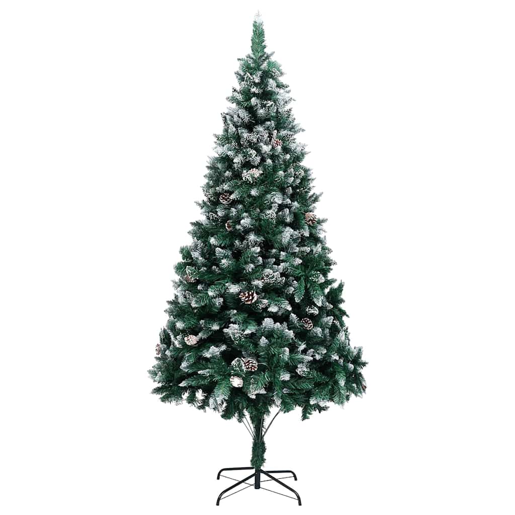 Dirbtinė Kalėdų eglutė Žalia 210 cm PVC ir Plienas ir Plastikas