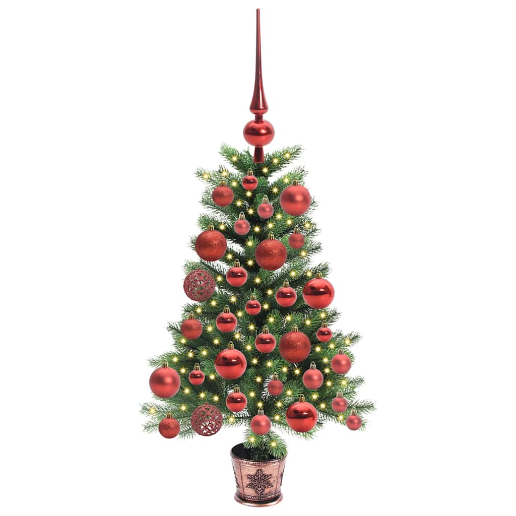 Kalėdų eglutė su 150 LED s stovu Žalia 65 cm PE