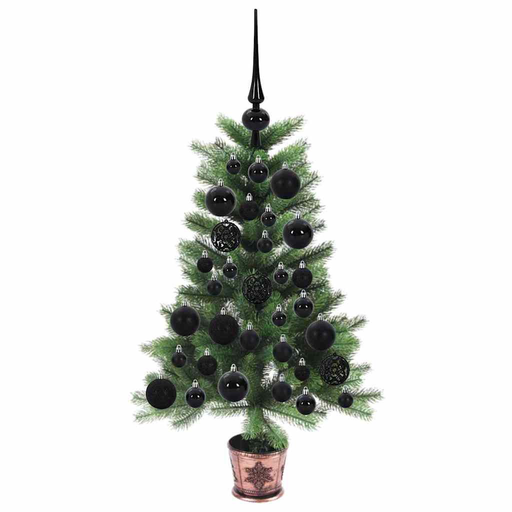 Kalėdų eglutė su 150 LED s stovu Žalia 65 cm PE