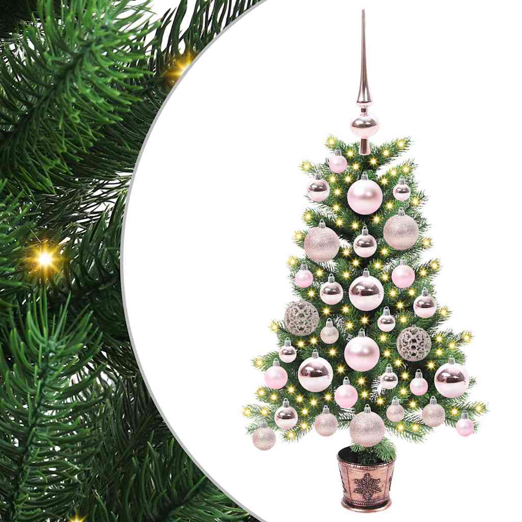 Kalėdų eglutė su 150 LED s stovu Žalia 65 cm PE
