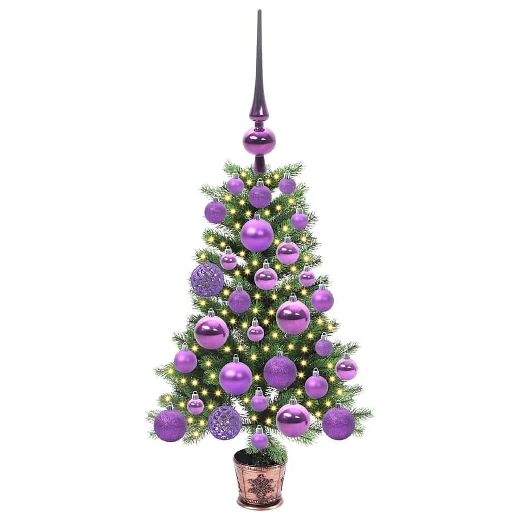 Kalėdų eglutė su 150 LED s stovu Žalia 65 cm PE