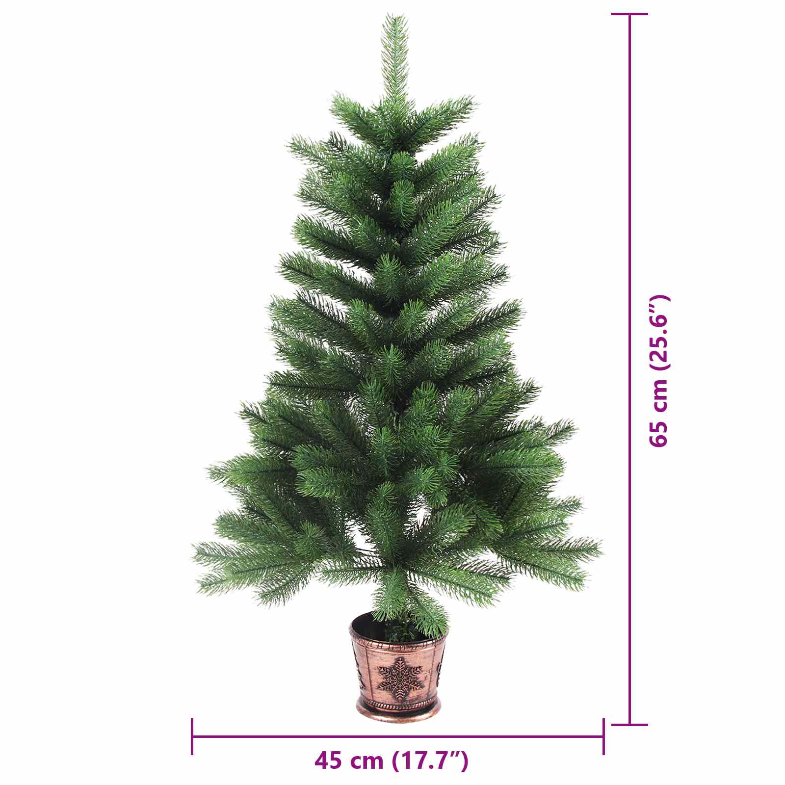 Ziemassvētku eglīte ar 150 LED gaismiņām un statīvu, zaļa, 65 cm, PE