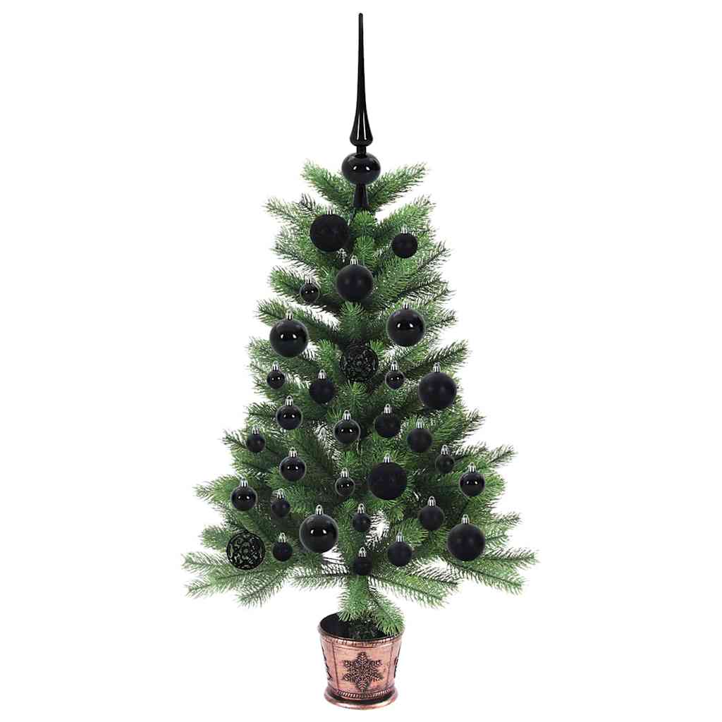 Ziemassvētku egle ar 150 LED statīvu, zaļa 90 cm PE