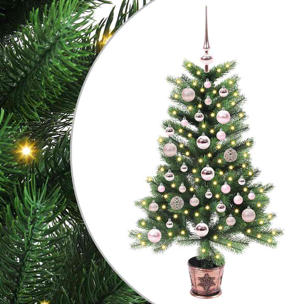 Kalėdų eglutė su 150 LED s stovu Žalia 90 cm PE