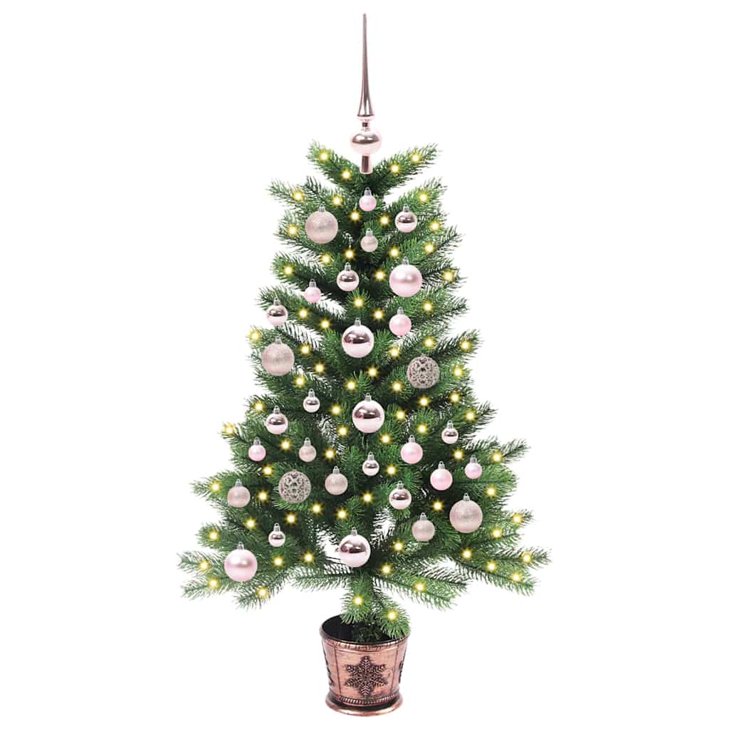Kalėdų eglutė su 150 LED s stovu Žalia 90 cm PE
