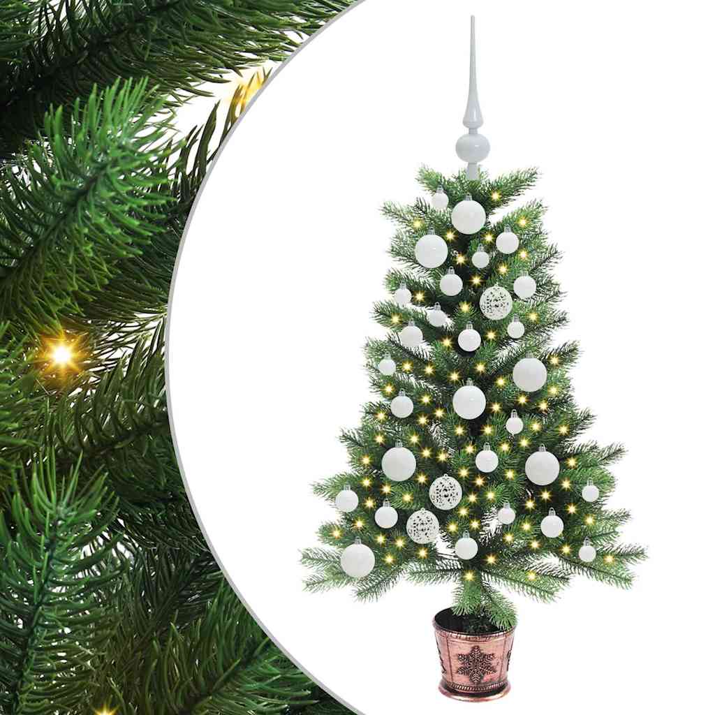 Kalėdų eglutė su 150 LED s stovu Žalia 90 cm PE