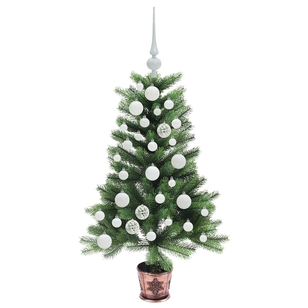 Kalėdų eglutė su 150 LED s stovu Žalia 90 cm PE