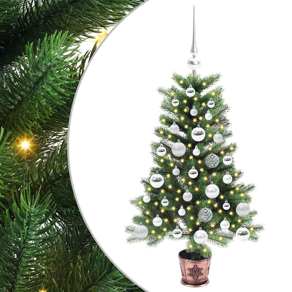 Kalėdų eglutė su 150 LED s stovu Žalia 90 cm PE