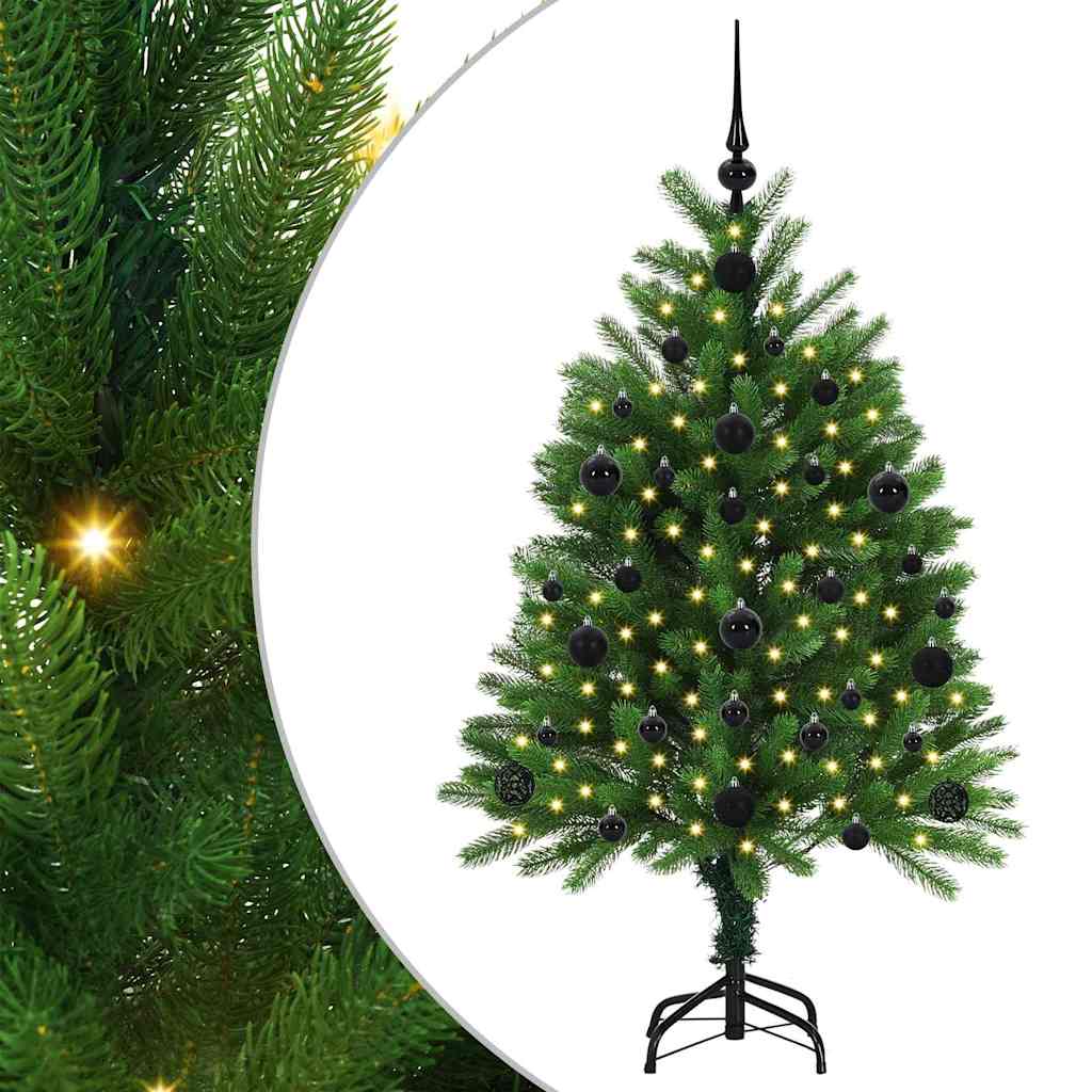 Kalėdų eglutė su 150 LED s stovu Žalia 120 cm PE