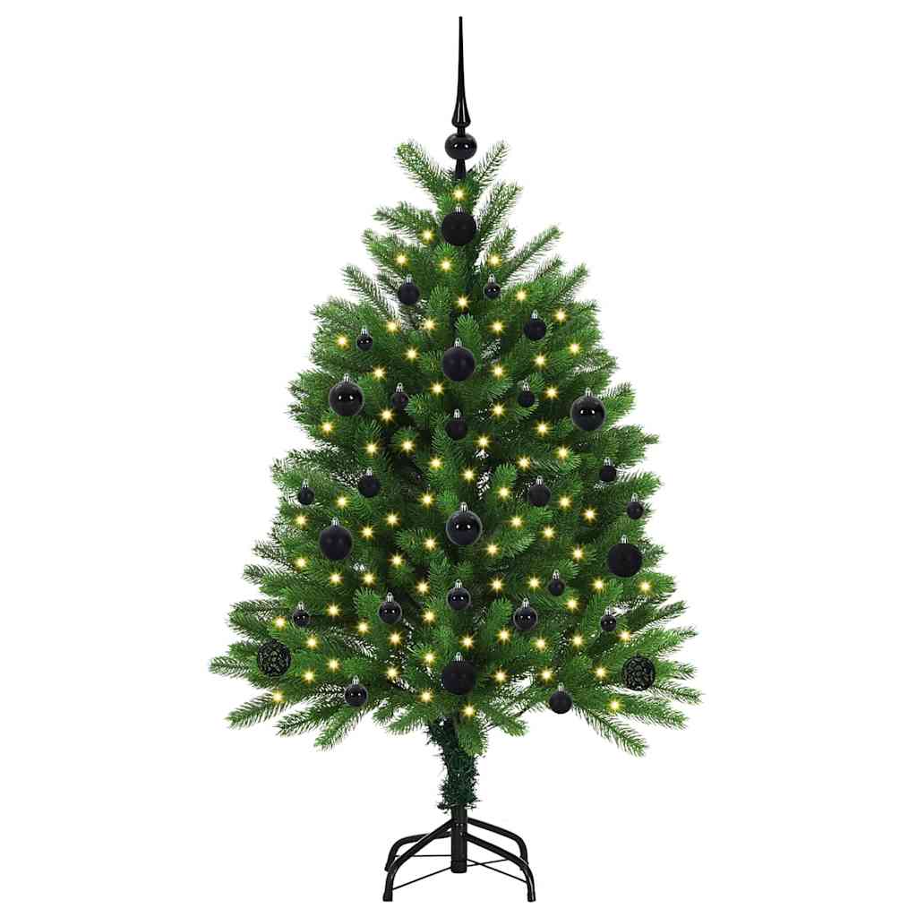 Kalėdų eglutė su 150 LED s stovu Žalia 120 cm PE