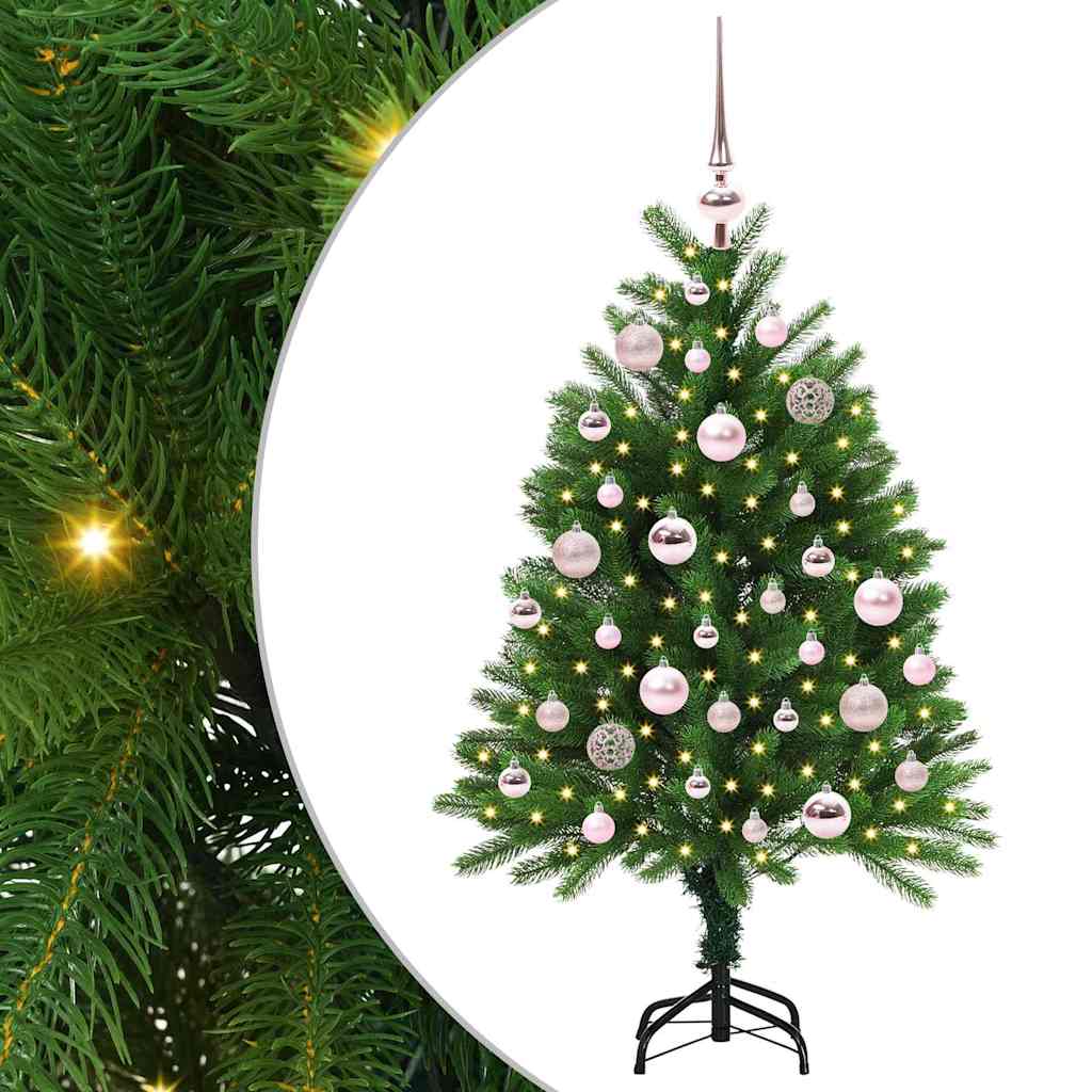 Kalėdų eglutė su 150 LED s stovu Žalia 120 cm PE