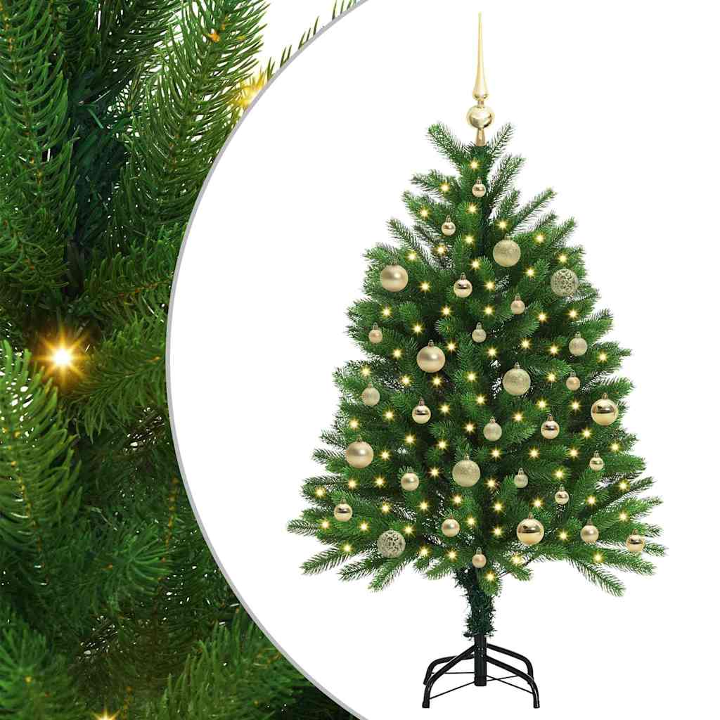 Kalėdų eglutė su 150 LED s stovu Žalia 120 cm PE
