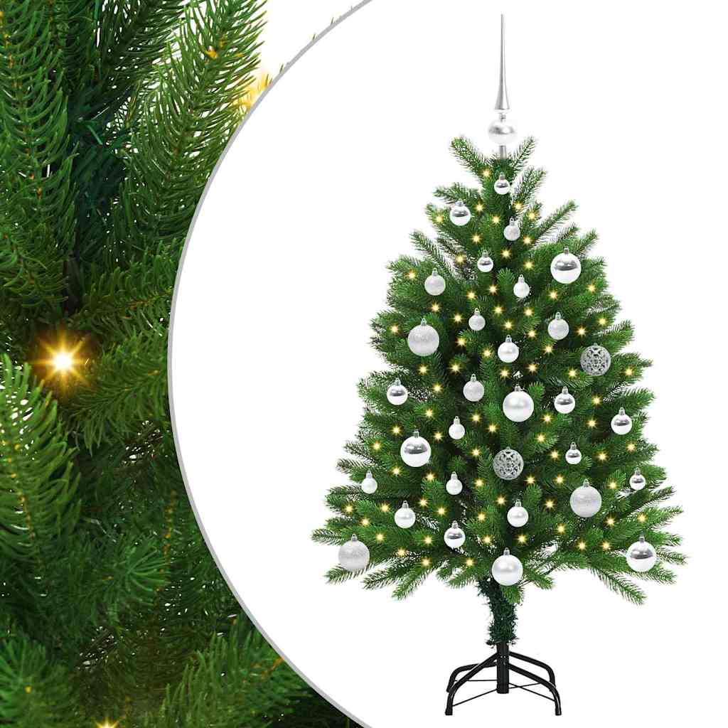 Kalėdų eglutė su 150 LED s stovu Žalia 120 cm PE