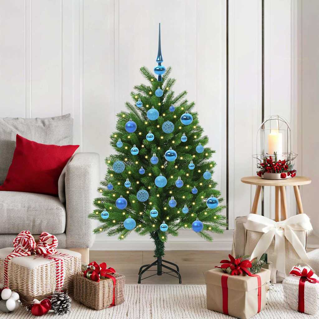 Kalėdų eglutė su 150 LED s stovu Žalia 120 cm PE
