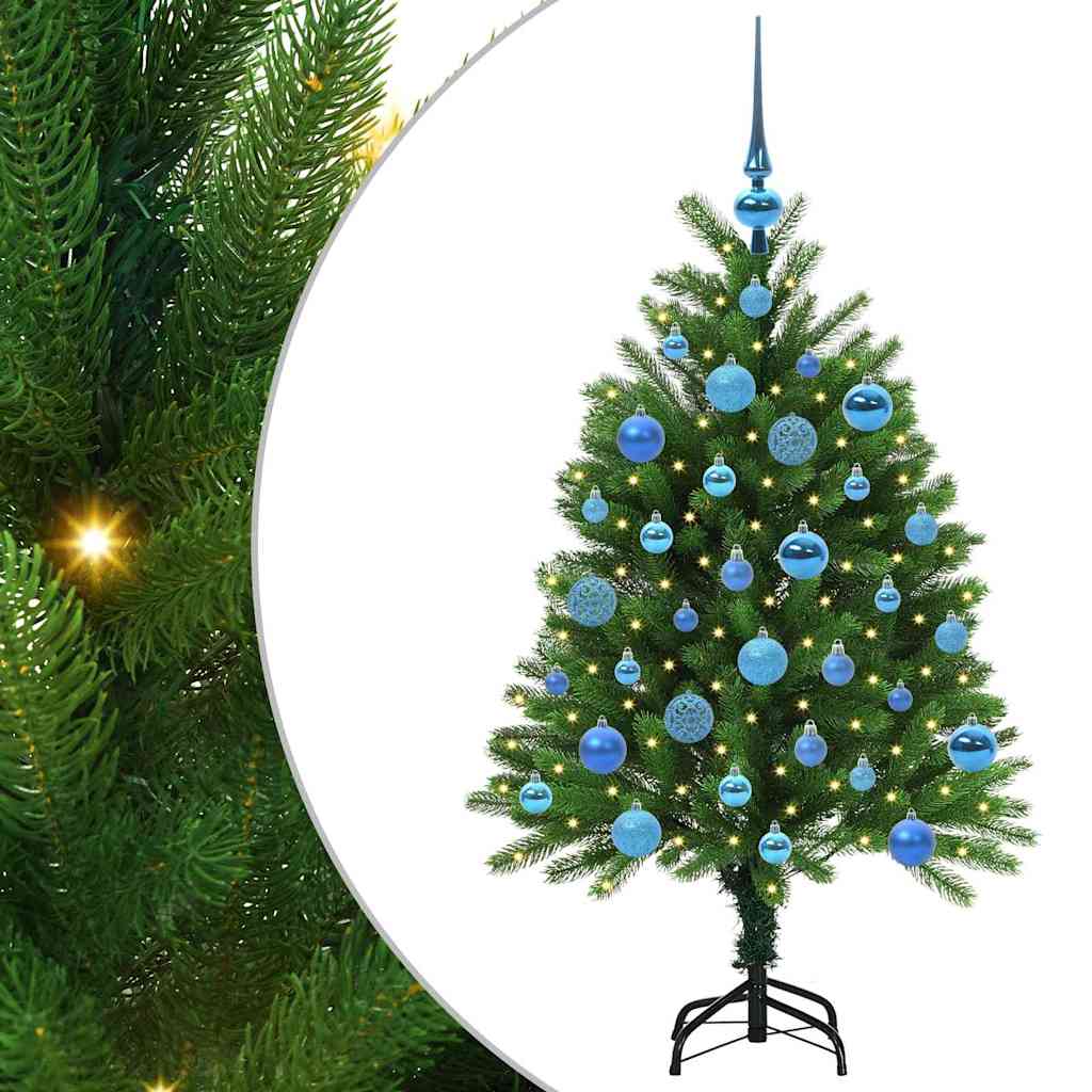 Kalėdų eglutė su 150 LED s stovu Žalia 120 cm PE