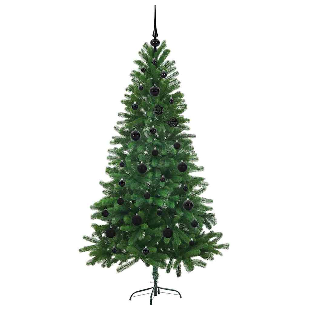 Kalėdų eglutė su 150 LED s stovu Žalia 150 cm PE