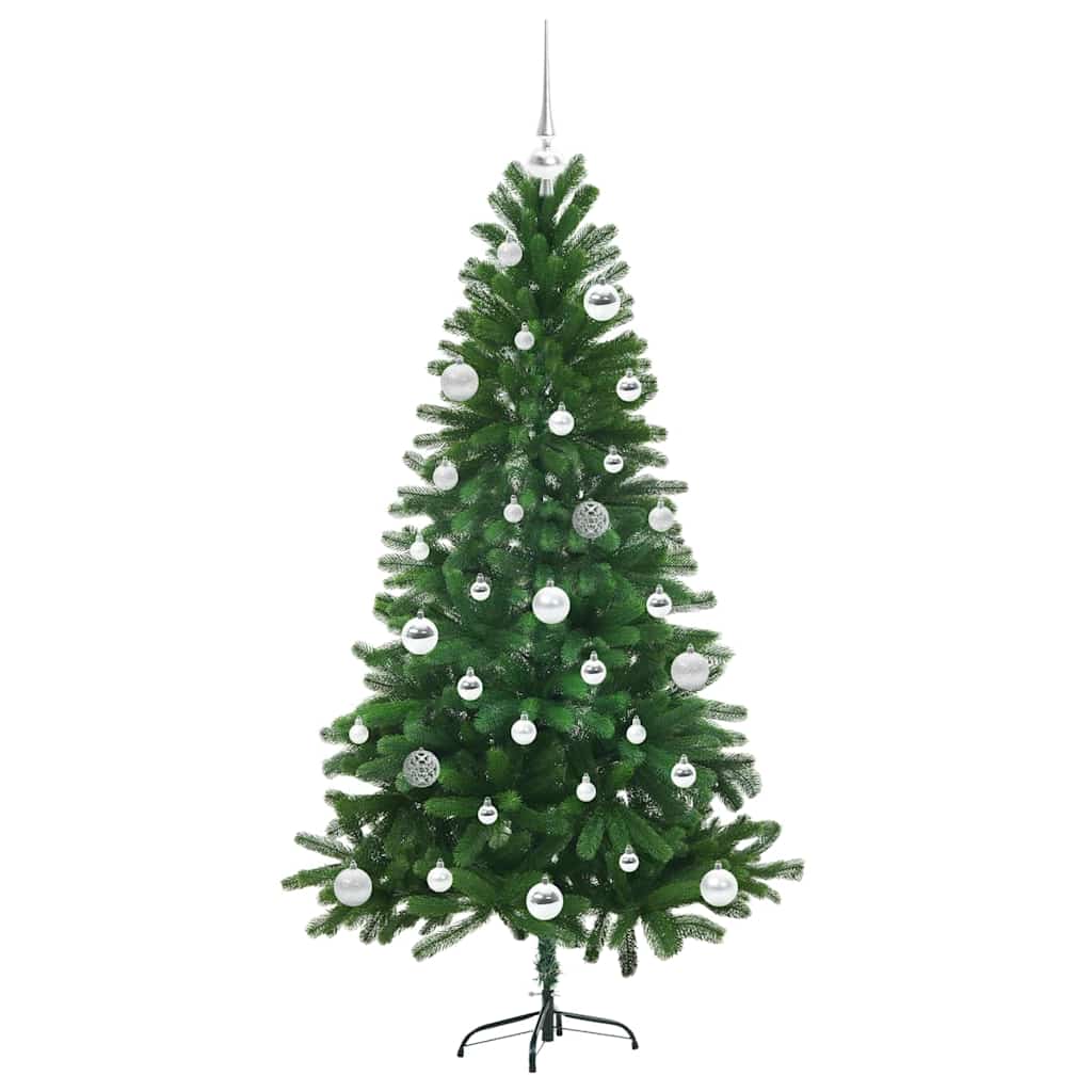 Kalėdų eglutė su 150 LED s stovu Žalia 150 cm PE