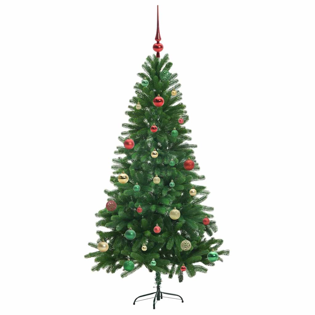 Kalėdų eglutė su 150 LED s stovu Žalia 150 cm PE
