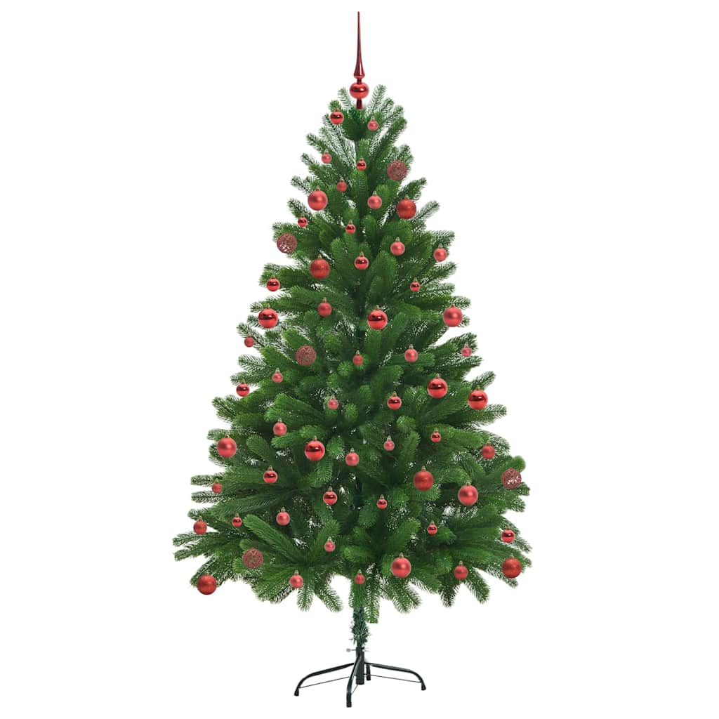 Kalėdų eglutė su 300 LED s stovu Žalia 180 cm PE