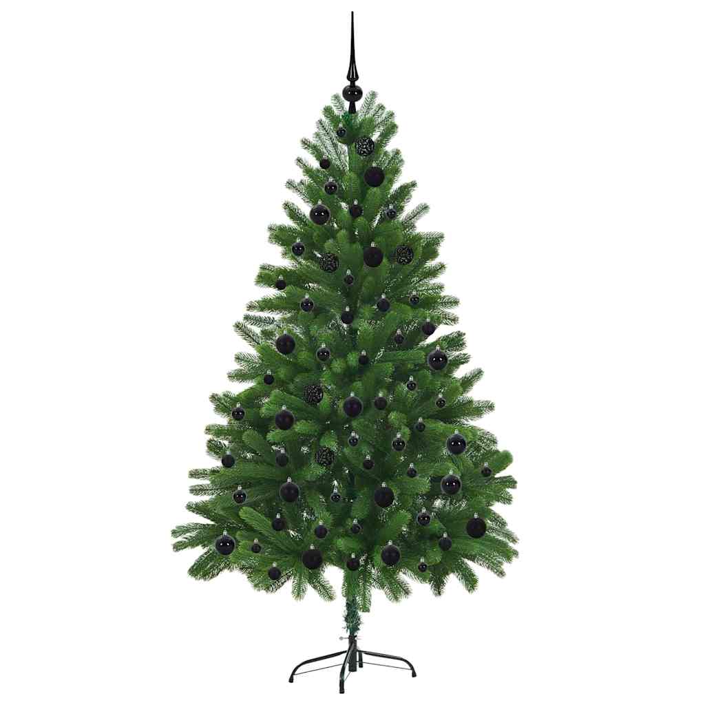 Ziemassvētku egle ar 300 gaismas diodēm un statīvu Zaļa 180 cm PE