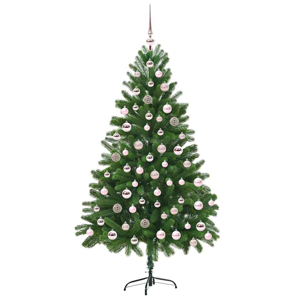 Ziemassvētku egle ar 300 gaismas diožu statīvu zaļa 180 cm PE