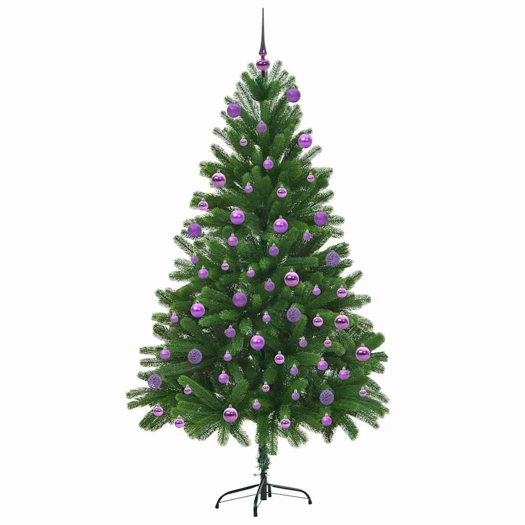 Kalėdų eglutė su 300 LED s stovu Žalia 180 cm PE