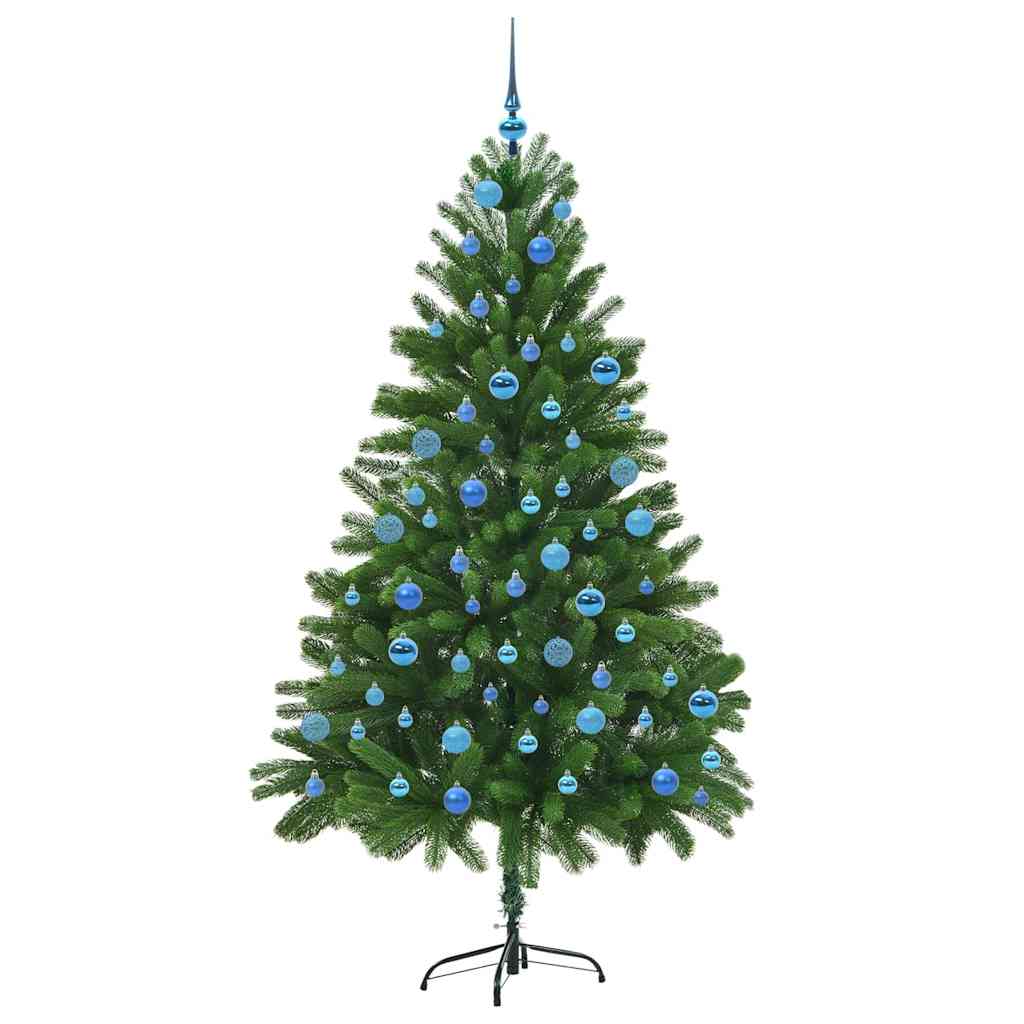 Kalėdų eglutė su 300 LED s stovu Žalia 180 cm PE
