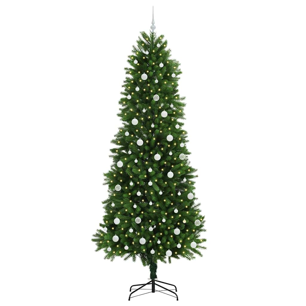 Kalėdų eglutė su 300 LED s stovu Žalia 240 cm PE