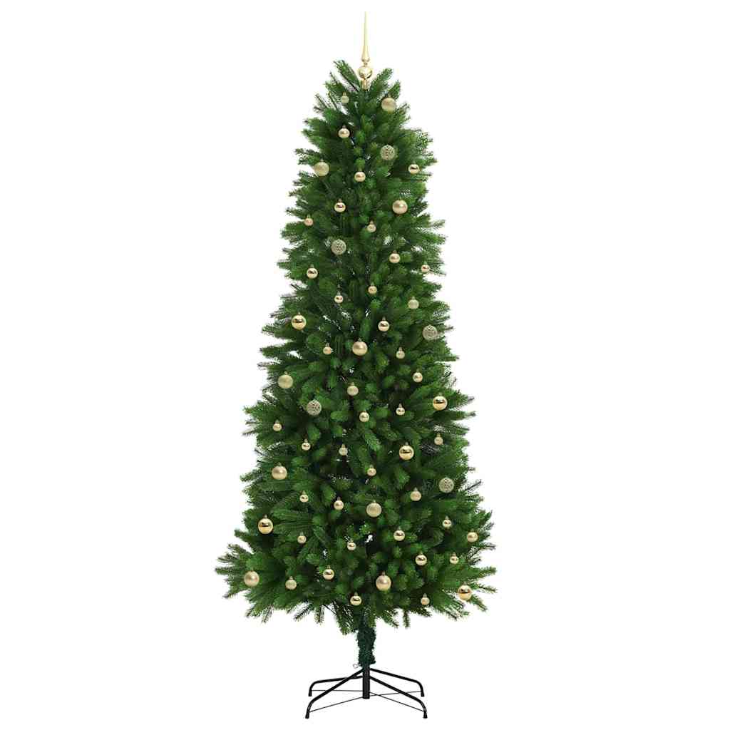 Kalėdų eglutė su LED lemputėmis Žalia 240 cm PE