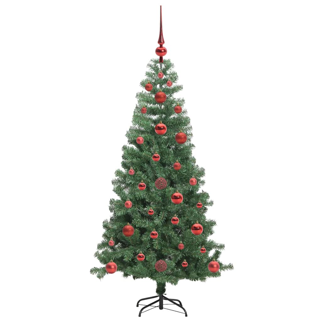 Kalėdų eglutė su 150 LED s stovu Žalia 120 cm PVC