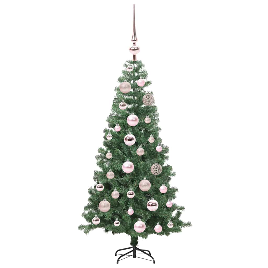 Kalėdų eglutė su 150 LED s stovu Žalia 120 cm PVC