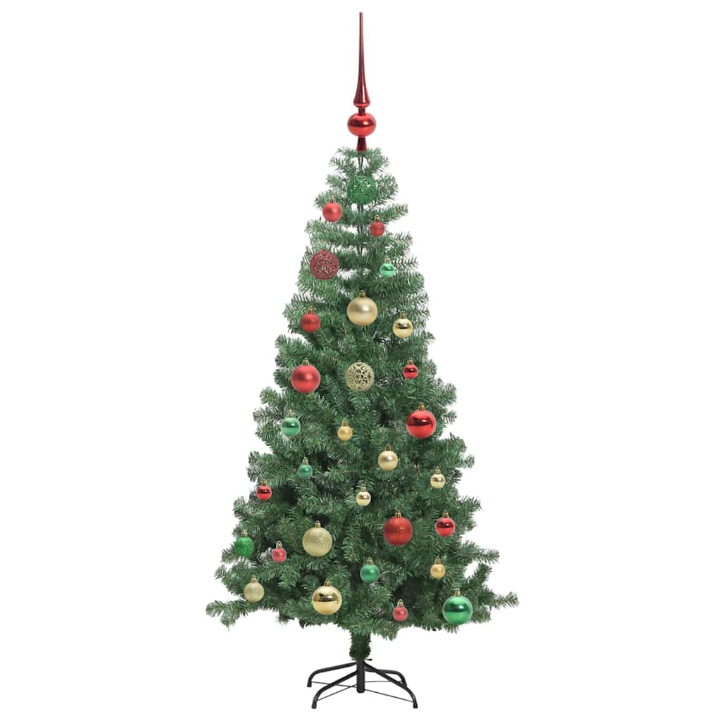 Kalėdų eglutė su 150 LED s stovu Žalia 120 cm PVC