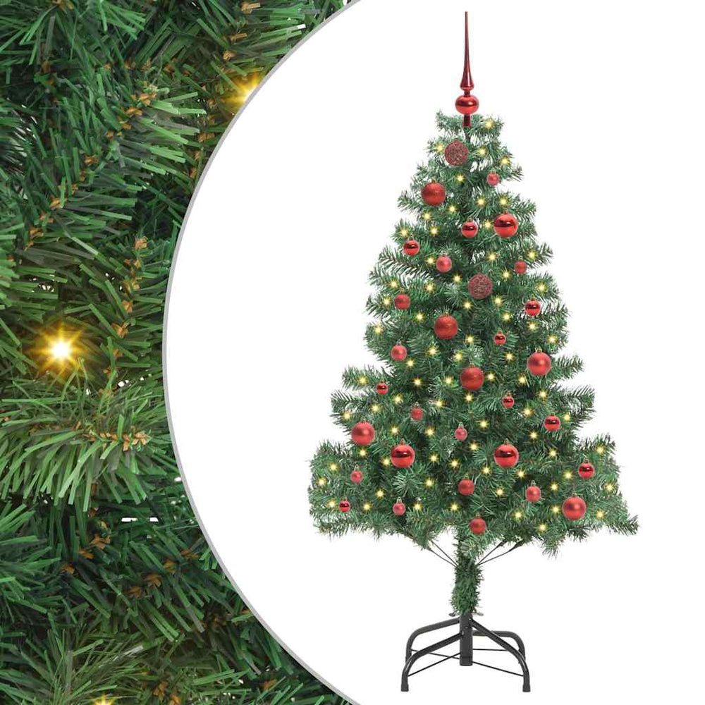 Ziemassvētku eglīte SNOW MOON, ar 150 LED lampiņām, zaļa, 150 cm.