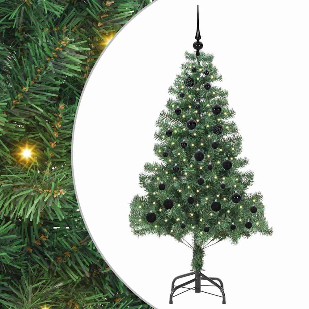 Ziemassvētku eglīte SNOW MOON, ar 150 LED lampiņām, zaļa, 150 cm.