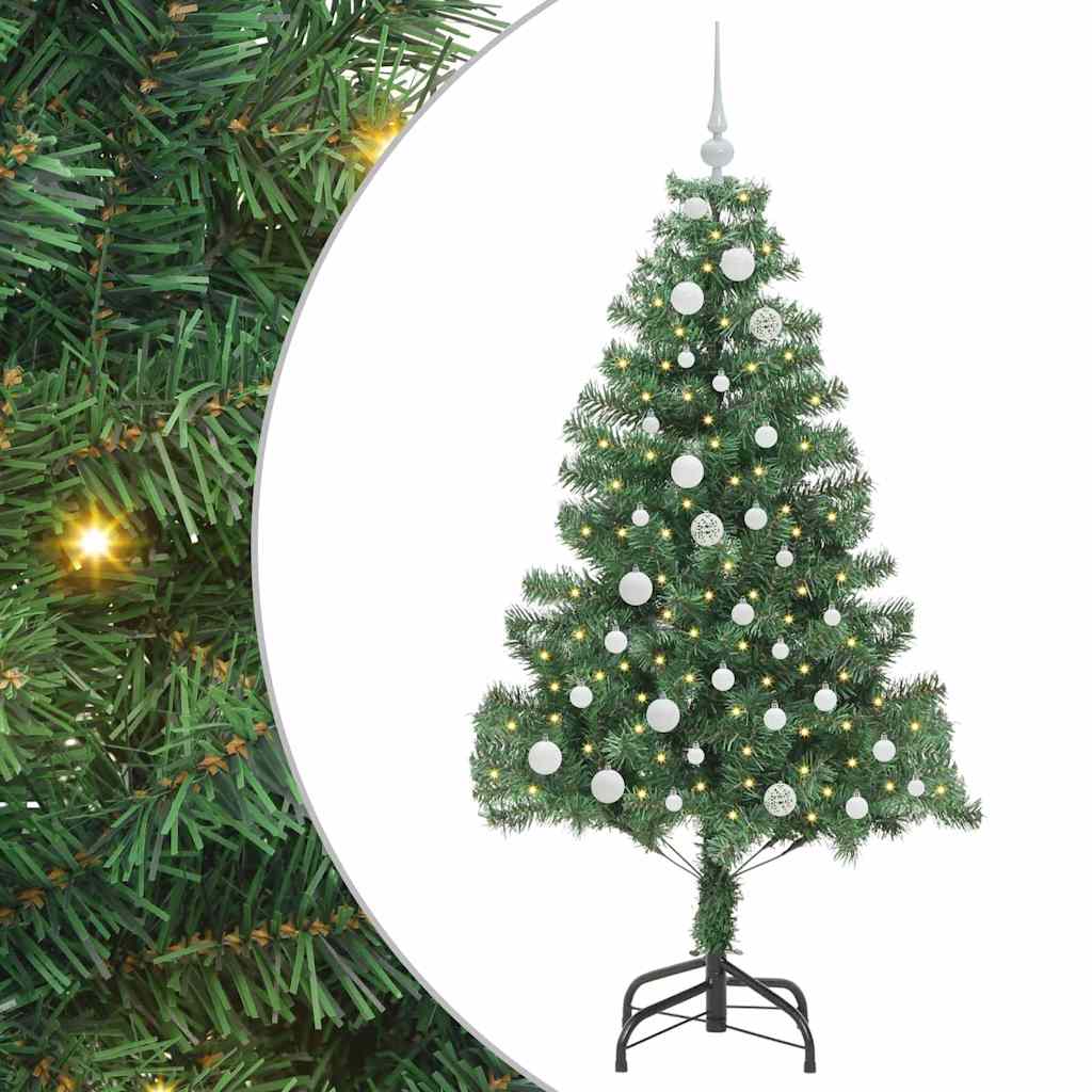 Ziemassvētku eglīte SNOW MOON, ar 150 LED lampiņām, zaļa, 150 cm.