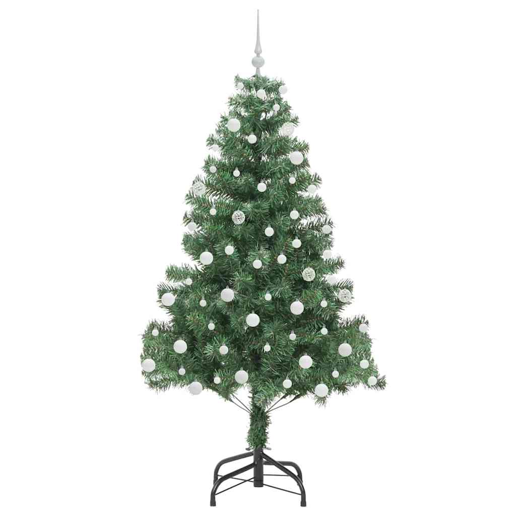 Kalėdų eglutė su 300 LED s stovu Žalia 180 cm PVC