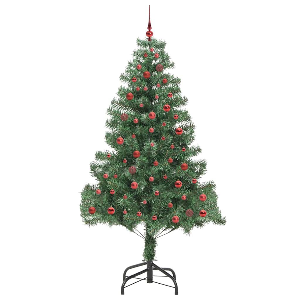Kalėdų eglutė su 300 LED s stovu Žalia 210 cm PVC