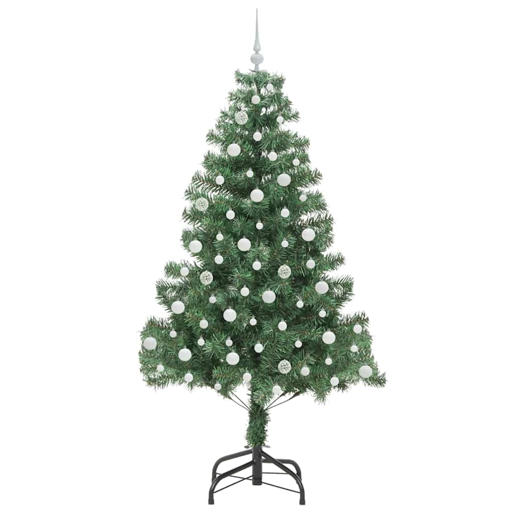 Kalėdų eglutė su 300 LED s stovu Žalia 210 cm PVC