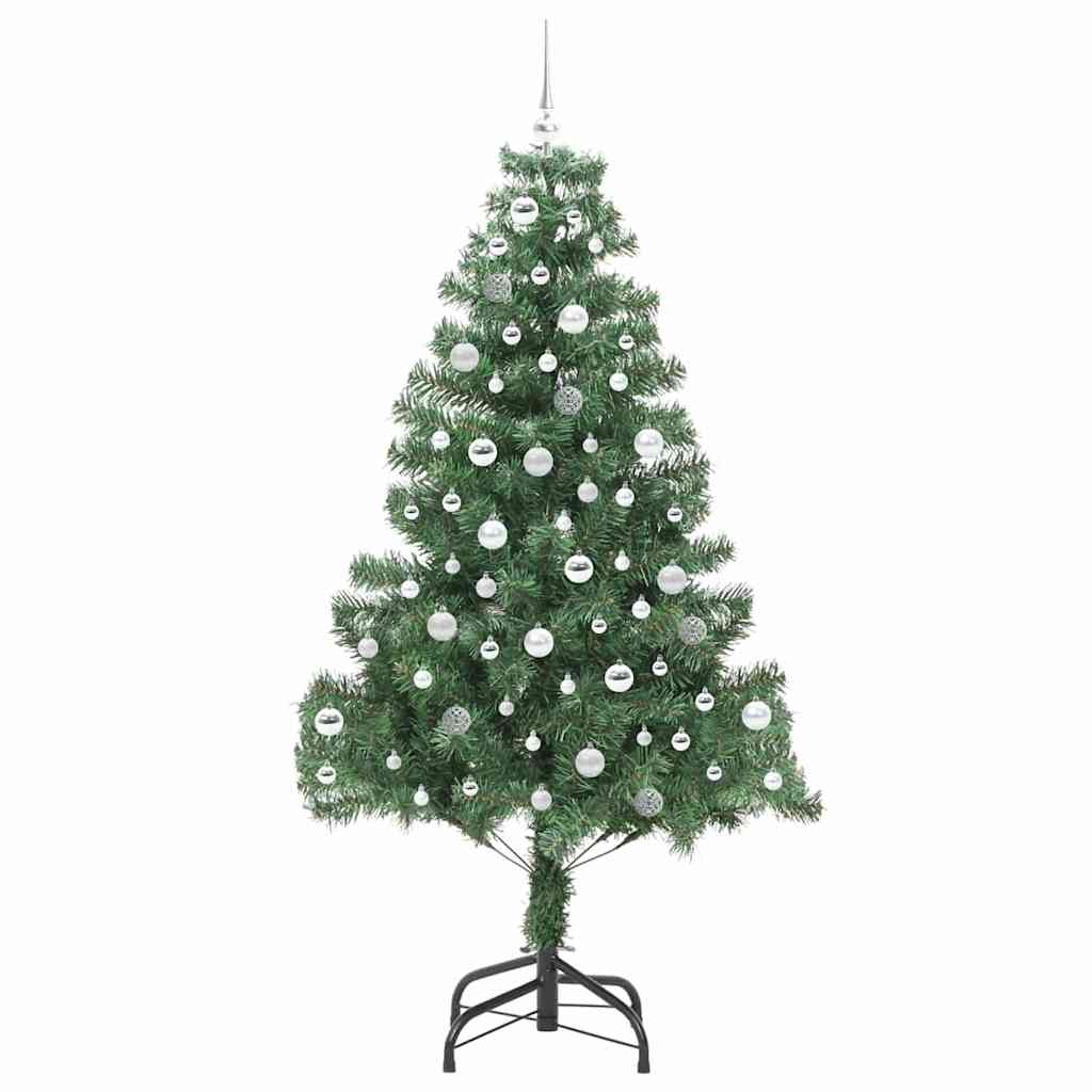 Kalėdų eglutė su 300 LED s stovu Žalia 210 cm PVC