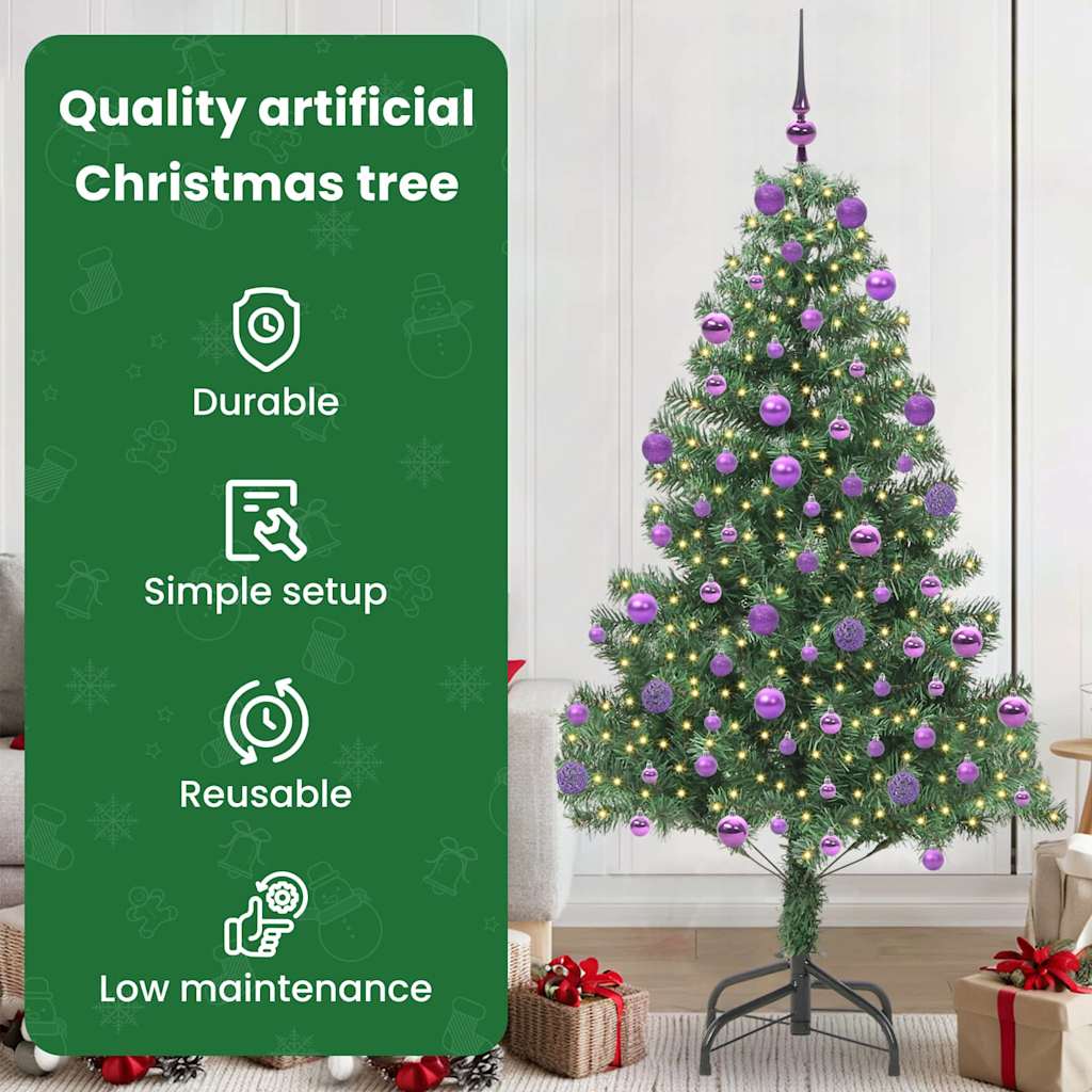 Kalėdų eglutė PINE HOLLOW, su 300 LED stovu Žalia 210 cm.