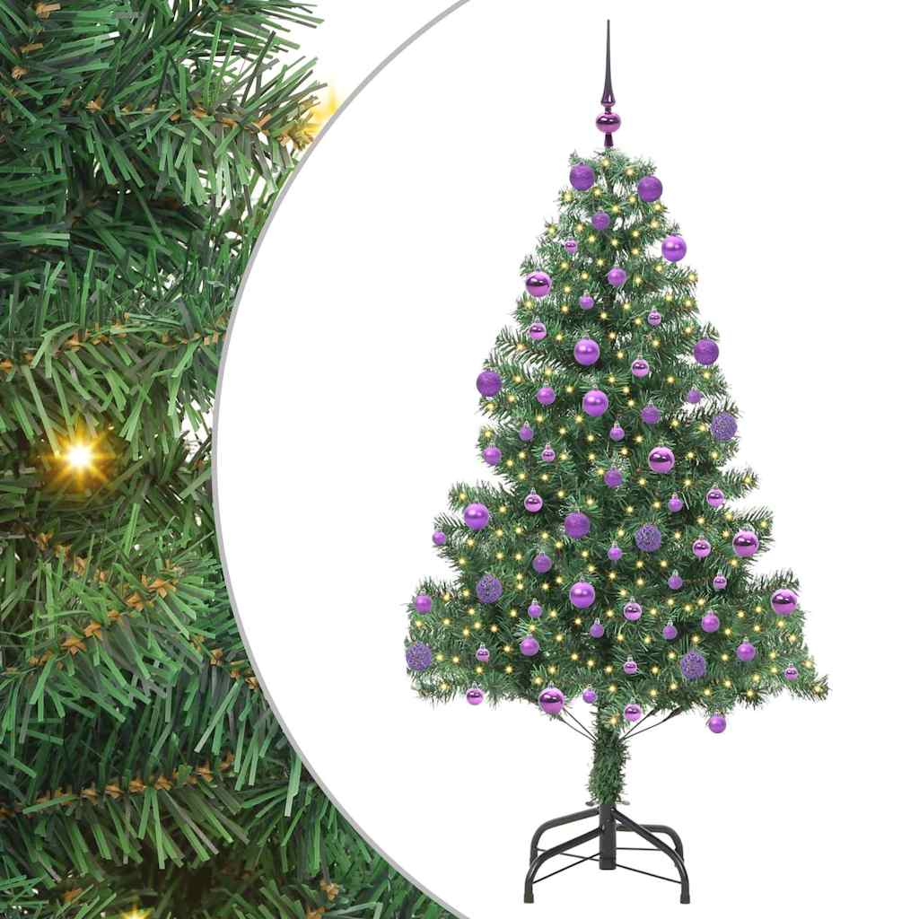 Ziemassvētku eglīte PINE HOLLOW, ar 300 LED statīvu, zaļa, 210 cm.