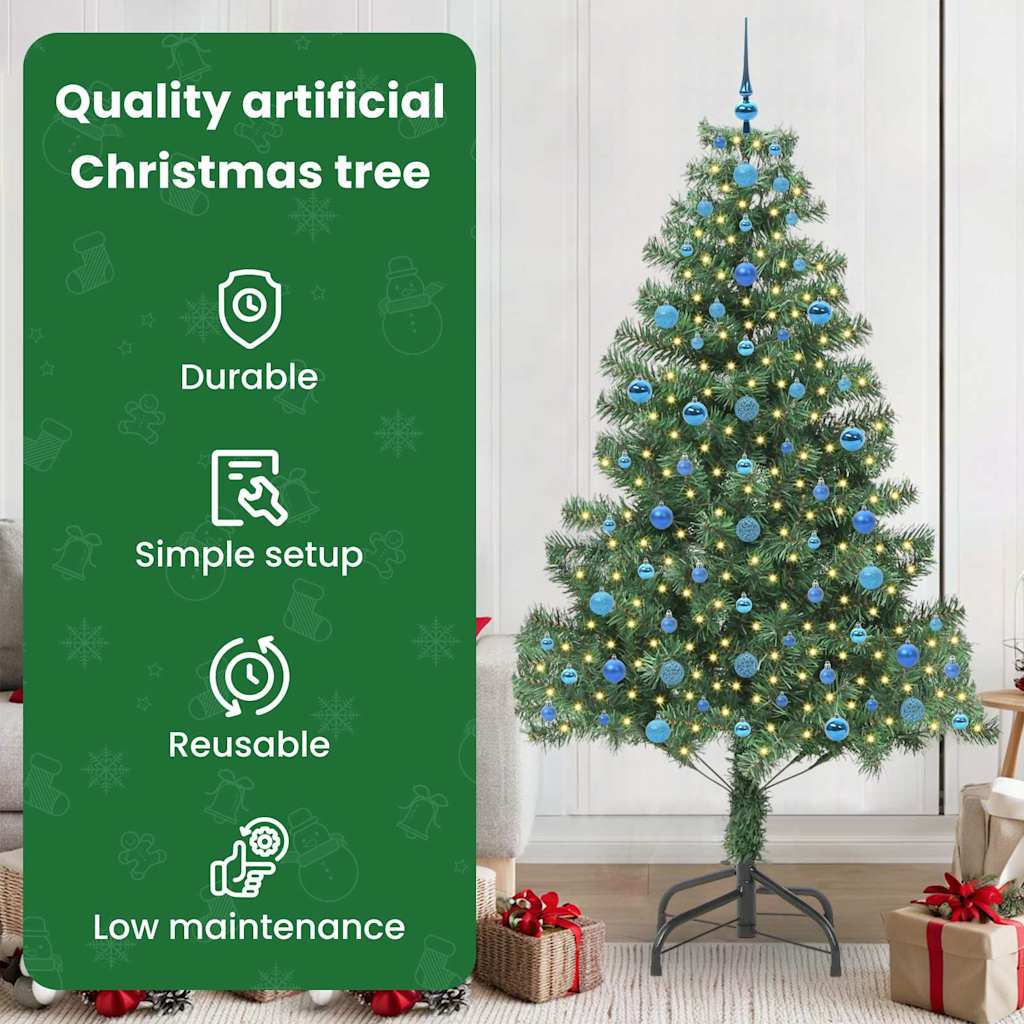 Kalėdų eglutė PINE HOLLOW, su 300 LED stovu Žalia 210 cm.