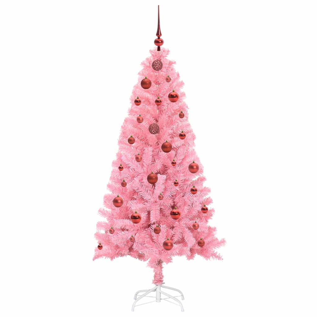 Kalėdų eglutė AURORA WINTER, su 150 LED stovu Rožinė 150 cm.