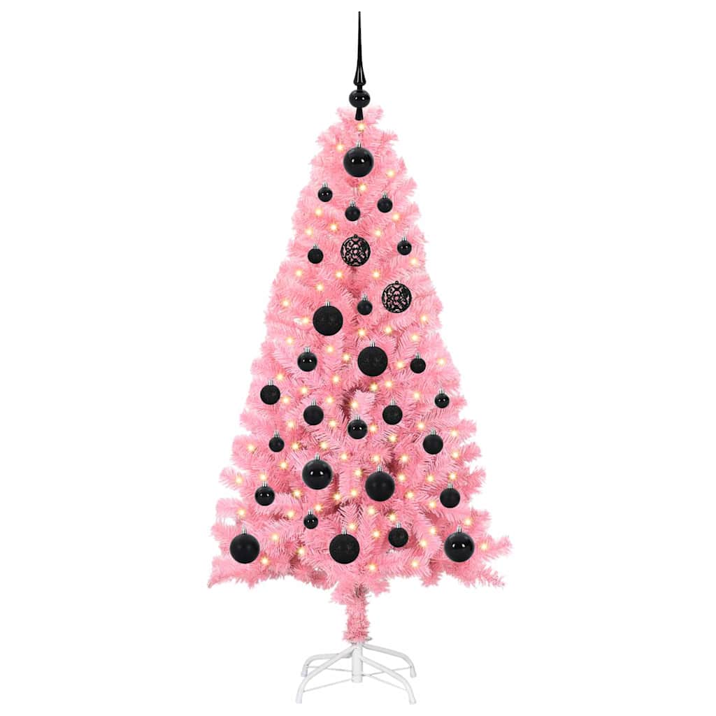 Kalėdų eglutė AURORA WINTER, su 150 LED stovu Rožinė 150 cm.