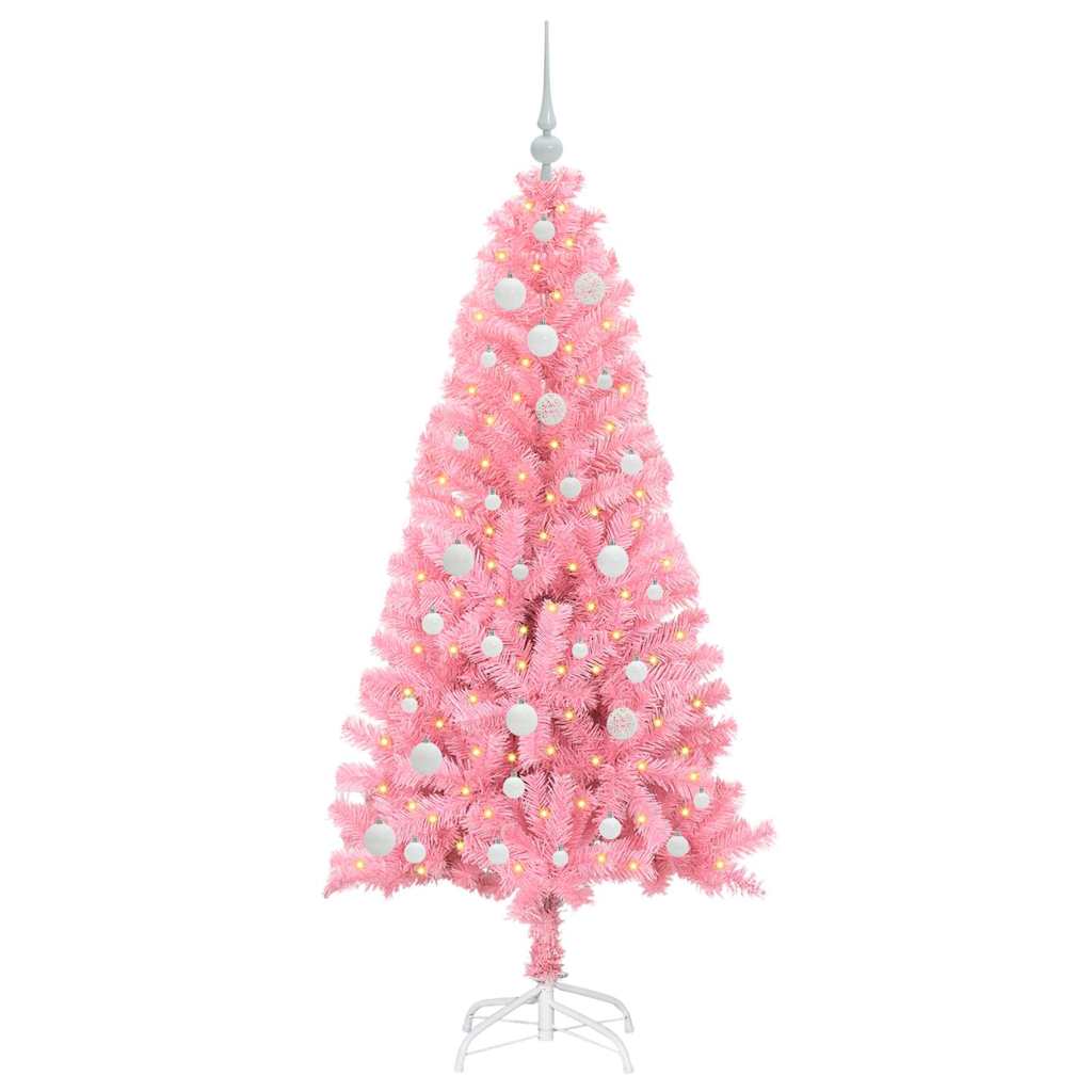 Kalėdų eglutė AURORA WINTER, su 150 LED stovu Rožinė 150 cm.