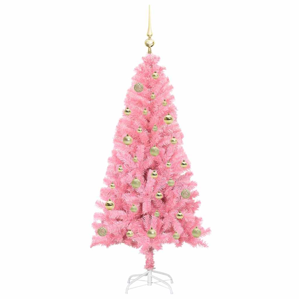 Kalėdų eglutė AURORA WINTER, su 150 LED stovu Rožinė 150 cm.