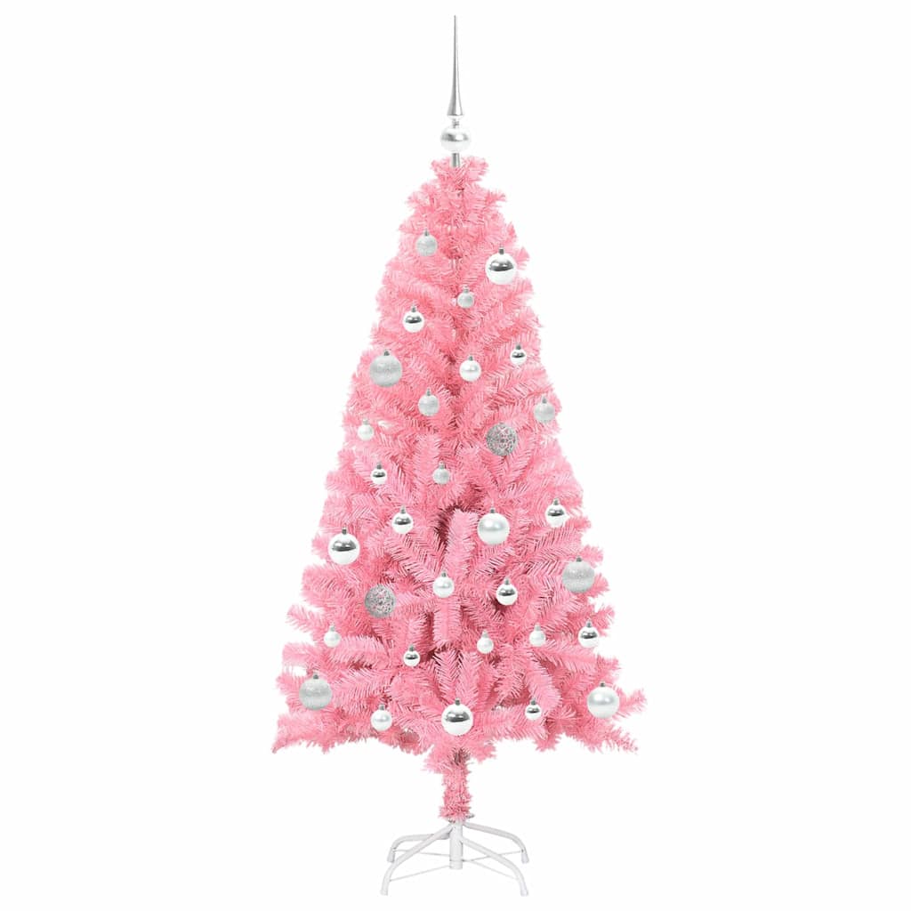 Kalėdų eglutė AURORA WINTER, su 150 LED stovu Rožinė 150 cm.