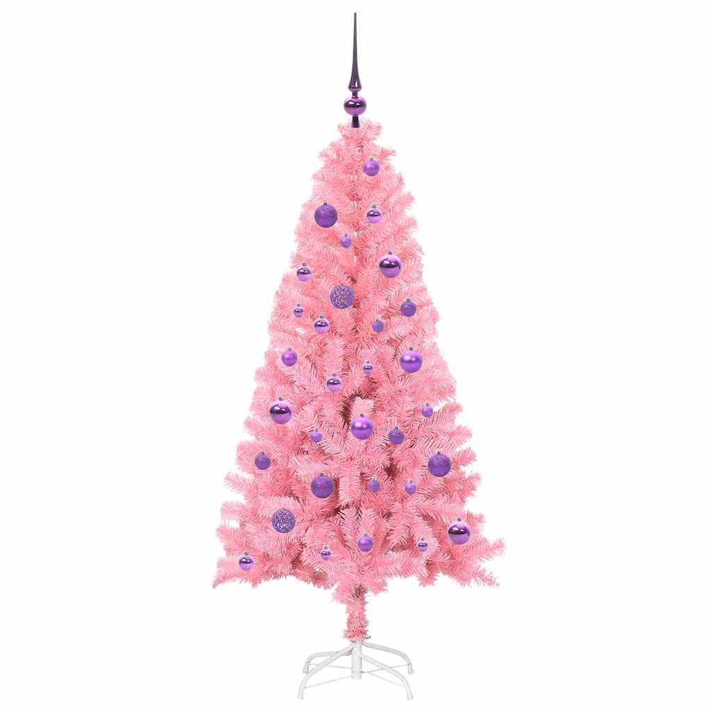 Kalėdų eglutė AURORA WINTER, su 150 LED stovu Rožinė 150 cm.